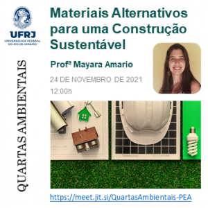 Foto - Quartas ambientais: Profª Mayara Amario